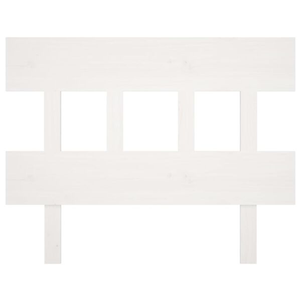 vidaXL Bed Headboard White 103.5x3x81 cm Solid Wood Pine