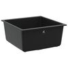 vidaXL Sink Black 430 x 460 mm 80% Quartz and 20% Resin