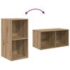 vidaXL TV Cabinet Set Wall-mounted 4 pcs Artisan Oak 37 x 37 x 72 cm