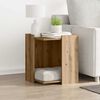 vidaXL Cat Litter Box Enclosure Artisian Oak 42x42x51 cm Engineered Wood
