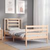 vidaXL Bed Frame without Mattress Single Solid Wood