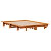vidaXL Bed Frame without Mattress Wax Brown 140x190 cm Solid Wood Pine