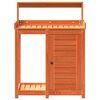 vidaXL Potting Table with Shelves Brown 82.5x50x109.5 cm Solid Wood Pine