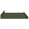 vidaXL Floating Shelf 4 pcs Olive Green 80 x 18 x 2.5 cm Steel