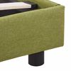 vidaXL Bed Frame without Mattress Green Fabric 135x190 cm Double