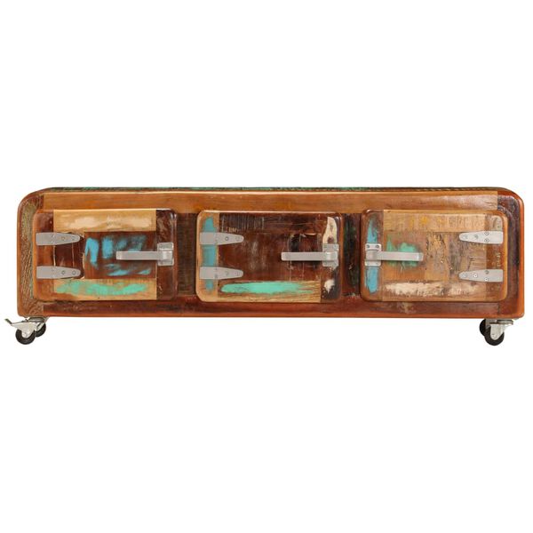 vidaXL TV Cabinet 120x30x37 cm Solid Reclaimed Wood