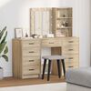 vidaXL Dressing Table 3 pcs Brown 40 x 41 x 135 cm Engineered wood