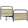 vidaXL Bed Frame Without Mattress 100x200 cm Sonoma Oak Engineered Wood
