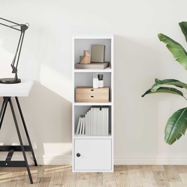 vidaXL Bookcase White 31x24x102 cm Engineered Wood