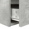 vidaXL Wall-mounted Bedside Cabinet Concrete Grey 38x34x40 cm