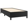 vidaXL Bed Frame without Mattress Black 90x190 cm Single Single Faux Leather