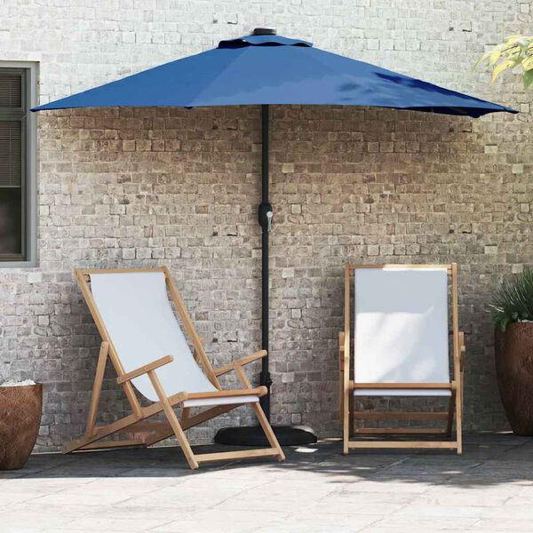 vidaXL Garden Parasol Azurblau 294 x 150 x 224 cm Polyester and Steel