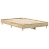 vidaXL Bed Frame Sonoma 137 x 190 cm Engineered Wood