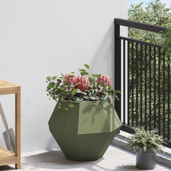 vidaXL Planter Olive Green 50 x 50 x 40 cm Steel