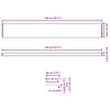 vidaXL Window Sill White 120 x 20 x 4.5 cm PVC