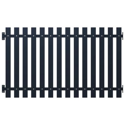 vidaXL Fence Panel Anthracite 170.5x150 cm Powder-coated Steel
