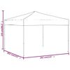 vidaXL Folding Party Tent Anthracite 3x3 m