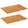 vidaXL Bath Mat Plain Brown 60 x 40 cm Wood