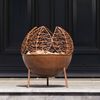 RedFire Handmade Garden Fireplace Narfi Rust Steel