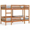 vidaXL Bunk Bed without Mattress Wax Brown 75x190 cm Solid Wood Pine