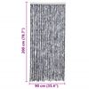 vidaXL Insect Curtain Silver 90x200 cm Chenille