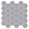 vidaXL Hexagon Tile 10 pcs Grey 30 x 30 cm Polyurethane and PET