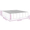 vidaXL Bed Frame without Mattress Black Super King Fabric