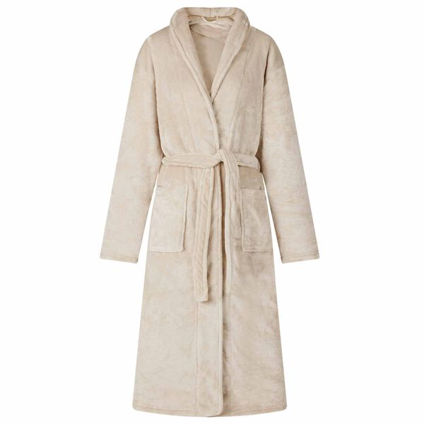 vidaXL Bathrobe without Hood Beige XL Flannel