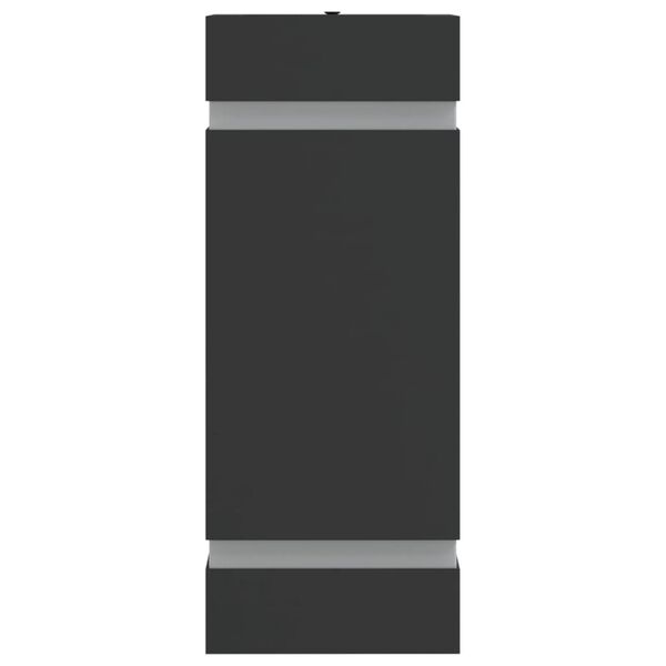 vidaXL Outdoor Wall Lights 2pcs Black Stainless Steel