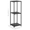 vidaXL Storage Shelf Black 30x30x90 cm Poly Rattan