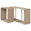vidaXL Storage Shelves 2 pcs Beige Poly Rattan