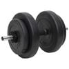 vidaXL Barbell and Dumbbell with Plates 60 kg