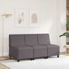 vidaXL Modular Sofa Unit Armless Grey 55 x 74 x 82 cm Faux Leather