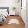 vidaXL Faux Rabbit Fur Rug Olite Cream 50 x 80 cm Polyester