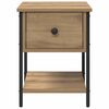 vidaXL Bedside Table with Drawer 2 pcs Artisan Oak 34 x 35.5 x 45 cm