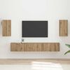 vidaXL TV Cabinet Set Wall-mounted 5 pcs Artisan Oak Engineered Wood