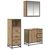 vidaXL Bathroom Furniture Set 3 pcs Artisan Oak Engineered Wood