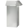 vidaXL Snail Fence 13.5 x 13.5 x 25 cm Galvanised Steel Silver