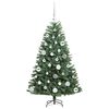 vidaXL Artificial Hinged Christmas Tree Green 120 cm PVC and Metal