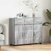 vidaXL Sideboard Grey Sonoma 88.5 x 30.5 x 73 cm Engineered Wood
