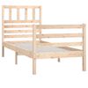 vidaXL Bed Frame without Mattress 75x190 cm Small Single Small Single Solid Wood