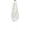 vidaXL Garden Parasol with Steel Pole White 300x200x250 cm