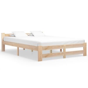 vidaXL Bed Frame without Mattress Solid Pine Wood 160x200 cm