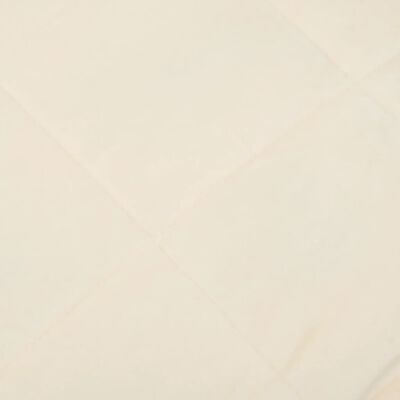 vidaXL Weighted Blanket Light Cream 122x183 cm 9 kg Fabric