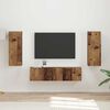 vidaXL TV Cabinet Set Wall-mounted 2 pcs Old Wood Engineered Wood