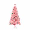 vidaXL Christmas Tree with 150 LEDs with Stand Pink 150 cm PVC