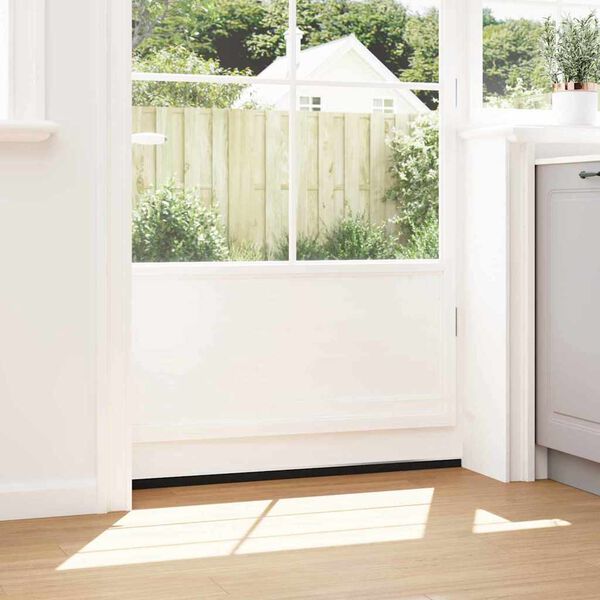 vidaXL Self-adhesive Door Brush Seals 2 pcs Silver 100 cm