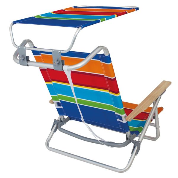 Eurotrail 2-in-1 Beach Chair Mediterranee Colour Stripes