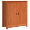 vidaXL Sideboard Wax Brown 70 x 35 x 80 cm Solid Pine Wood