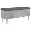 vidaXL Storage Bench Concrete Grey 102x42x46 cm Engineered Wood